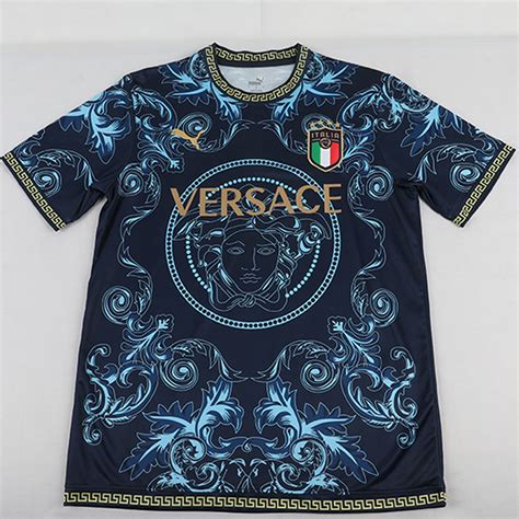 versace t shirt blue|maglietta versace italia.